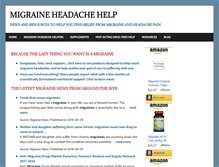 Tablet Screenshot of migraineheadachehelp.com